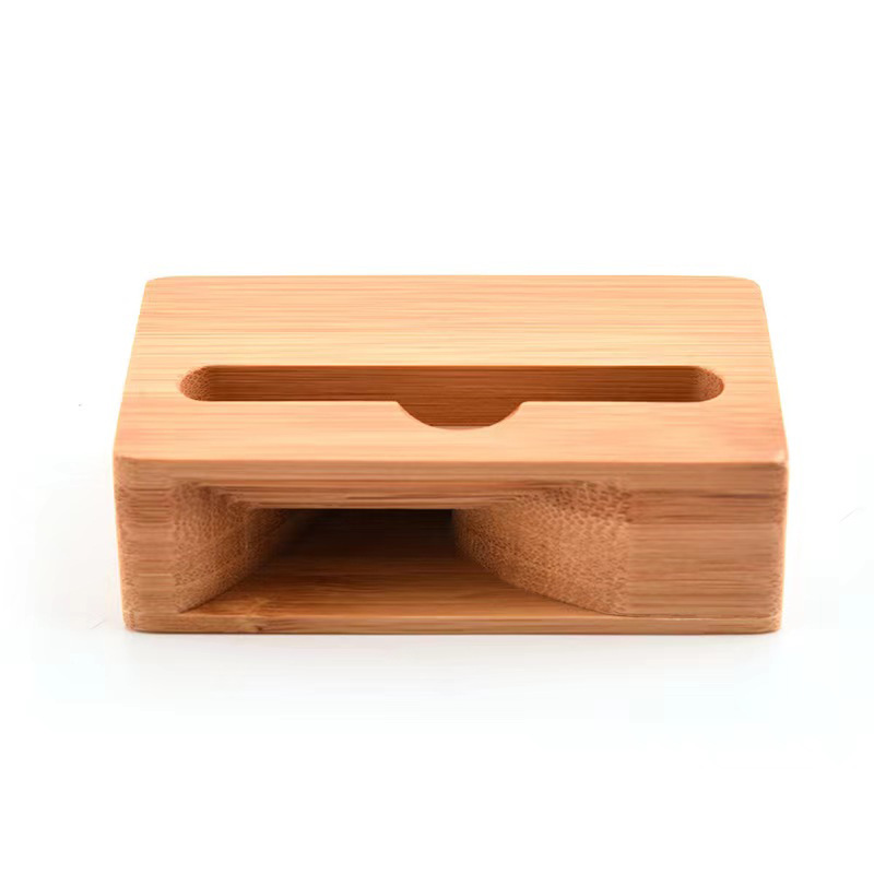Bamboo Phone Stand with Sound Amplifier