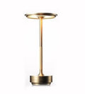 Cordless aluminum touch desk lamp, dimmable and rechargeable