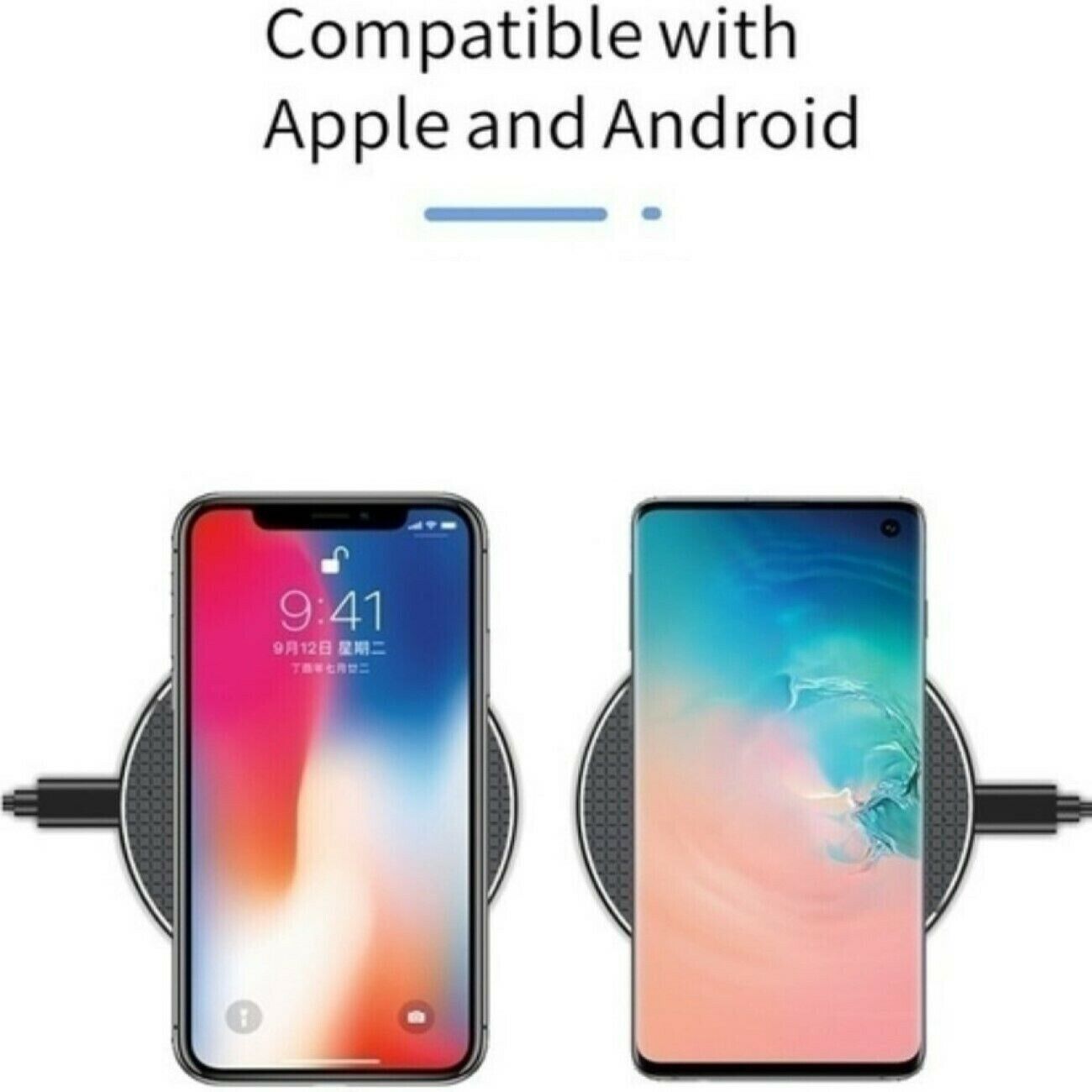 20W Fast Wireless Charger Pad — Slim, Black