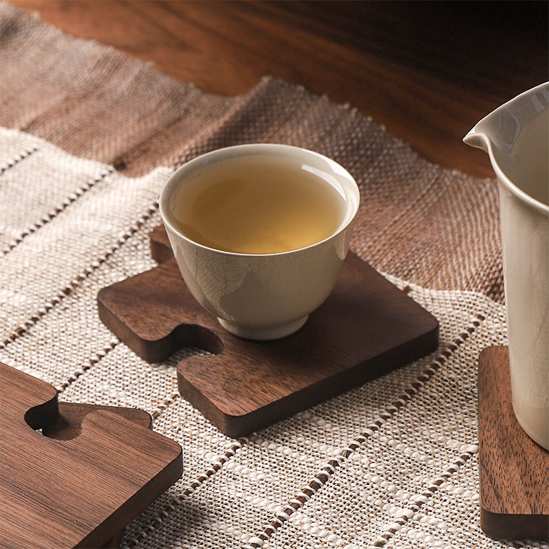 Walnut puzzle coaster set dimensions