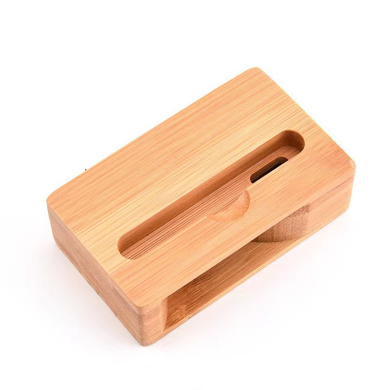 Bamboo Phone Stand with Sound Amplifier