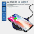 20W Fast Wireless Charger Pad — Slim, Black