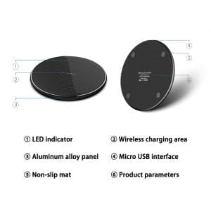 Slim Wireless Charger Pad — 10W Fast Charge